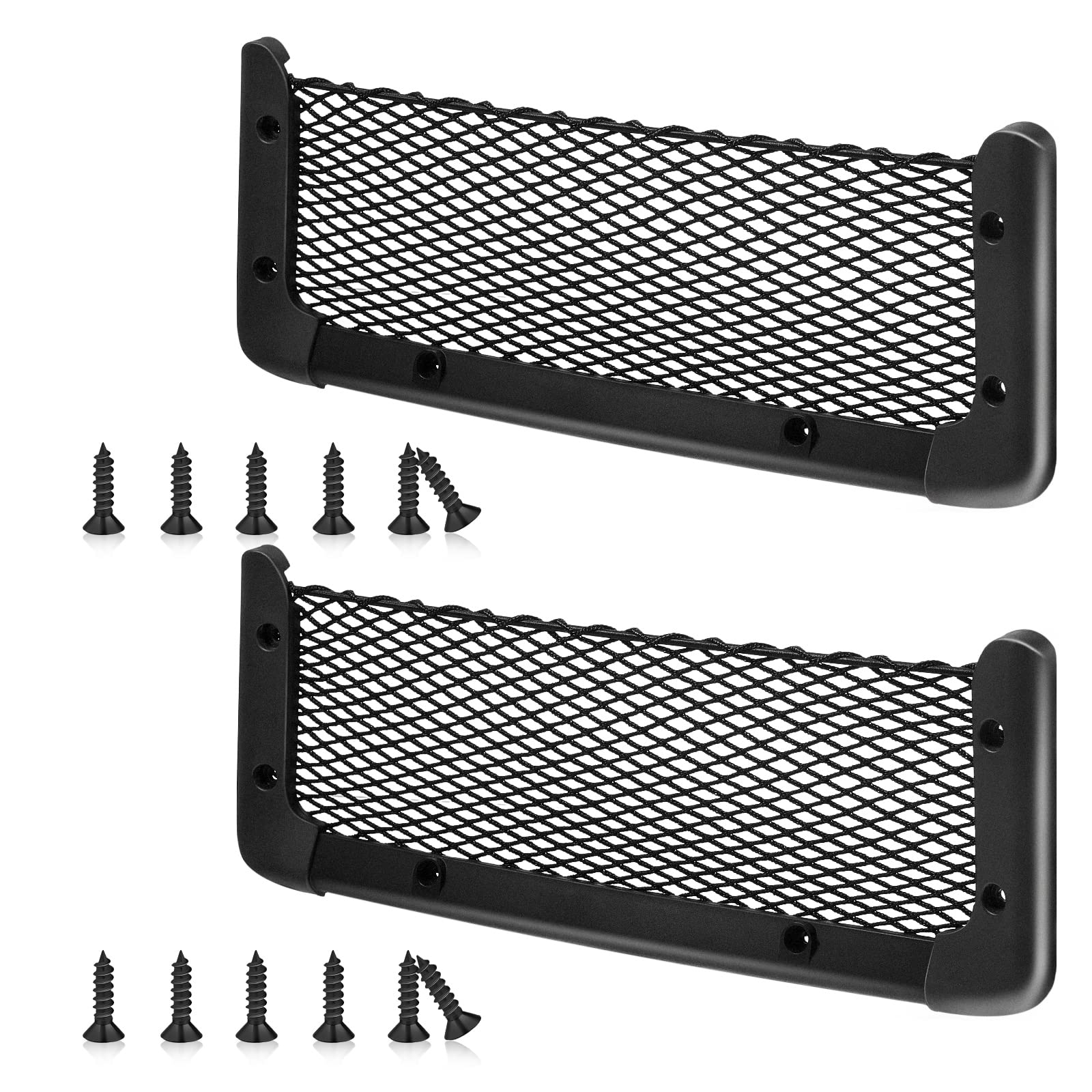 Frienda framed mesh pocket attached to car door for extra organization