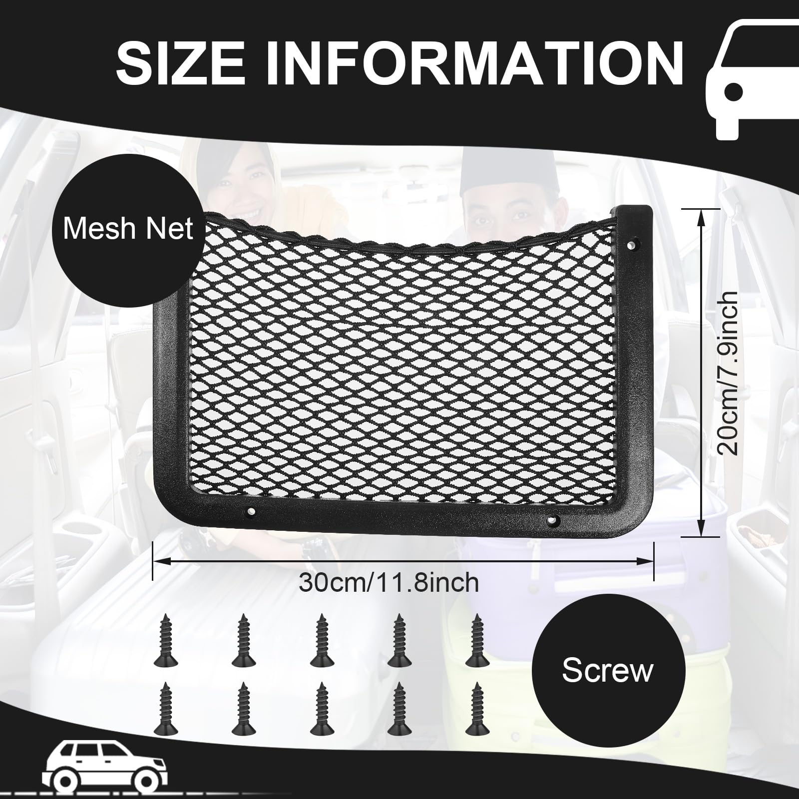 Frienda ABS framed mesh net holder shows sturdy frame and durable mesh.