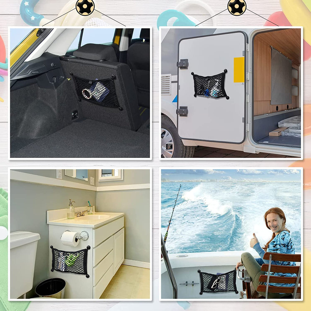 Frienda car organization in trunk demonstrating space saving