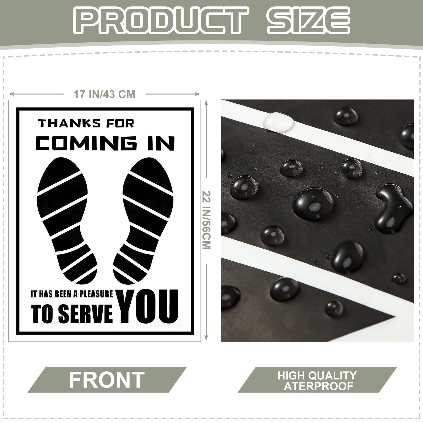 Frienda kraft-paper floor mats with plastic film cover provide durable car-floor protection.