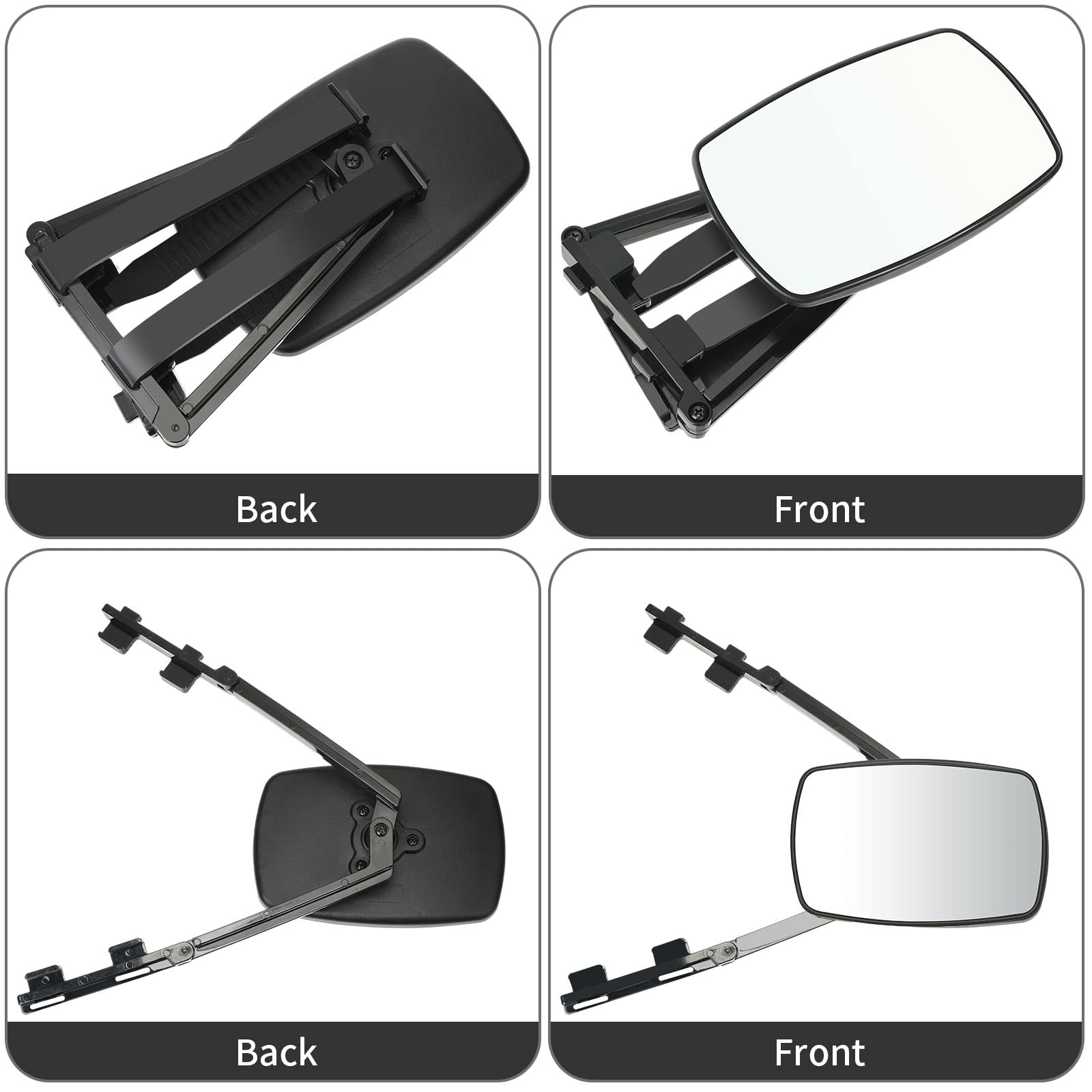 Frienda easy-install towing mirror clips over existing mirrors without tools