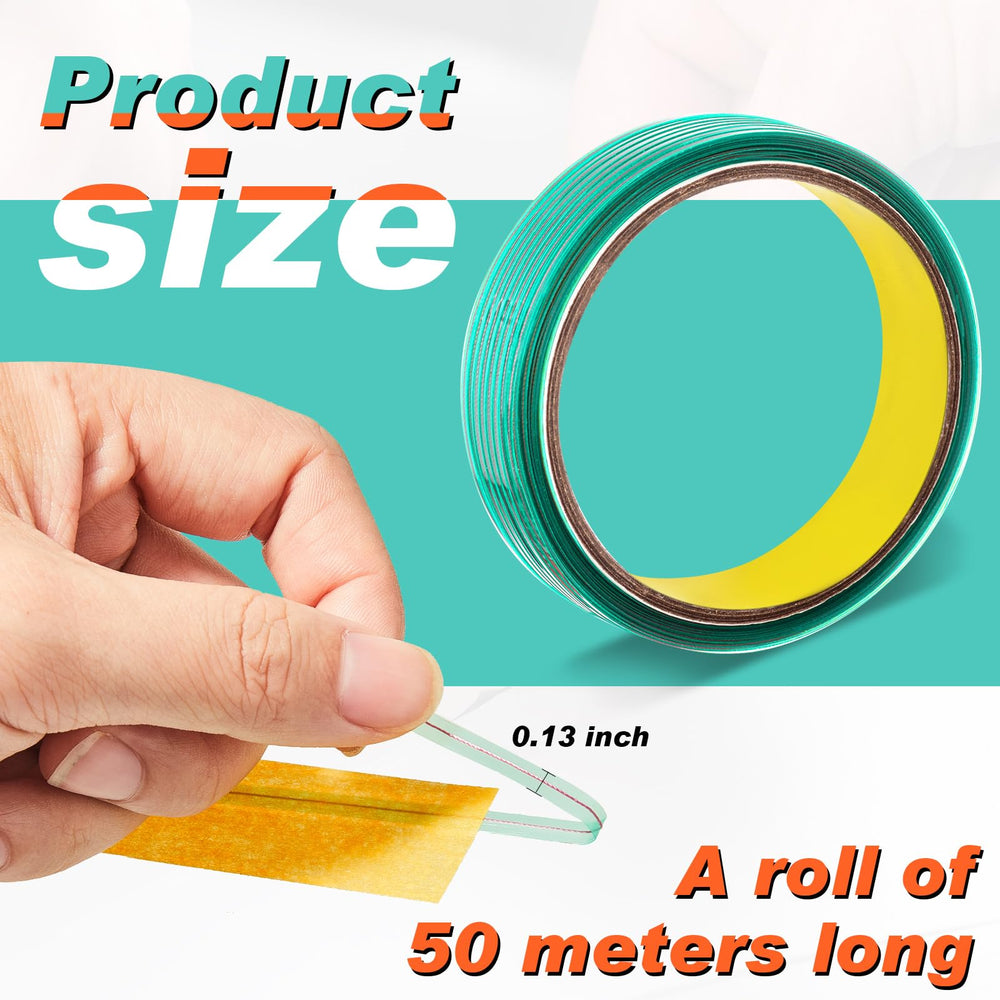 Frienda finish line tape with translucent design for clear edge alignment.