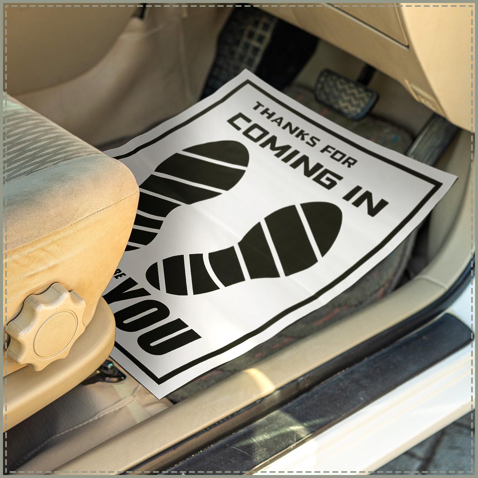 Frienda disposable mats ideal for fleets or personal cars.