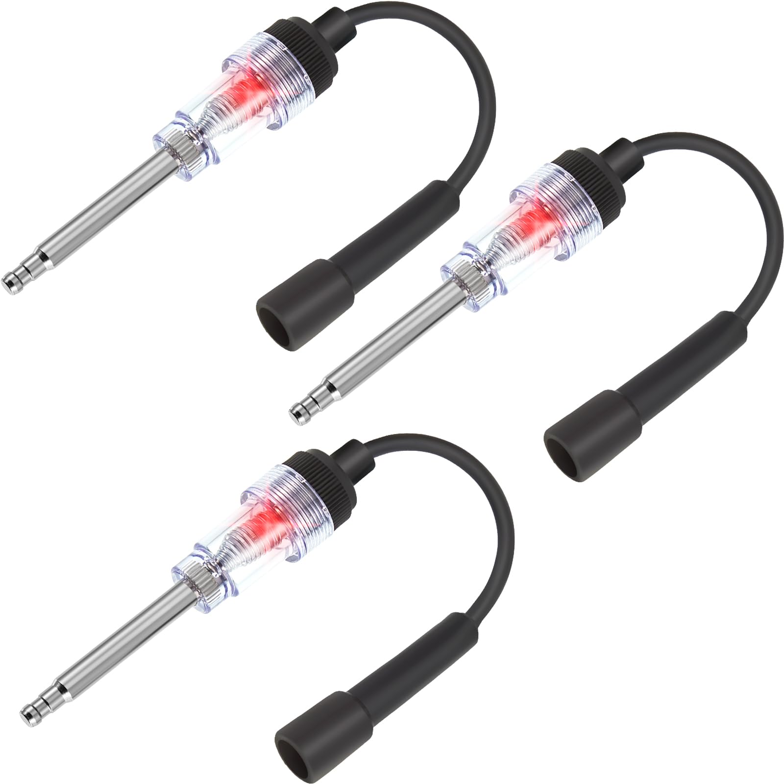 Frienda inline spark plug tester with straight boot for easy engine diagnostics.