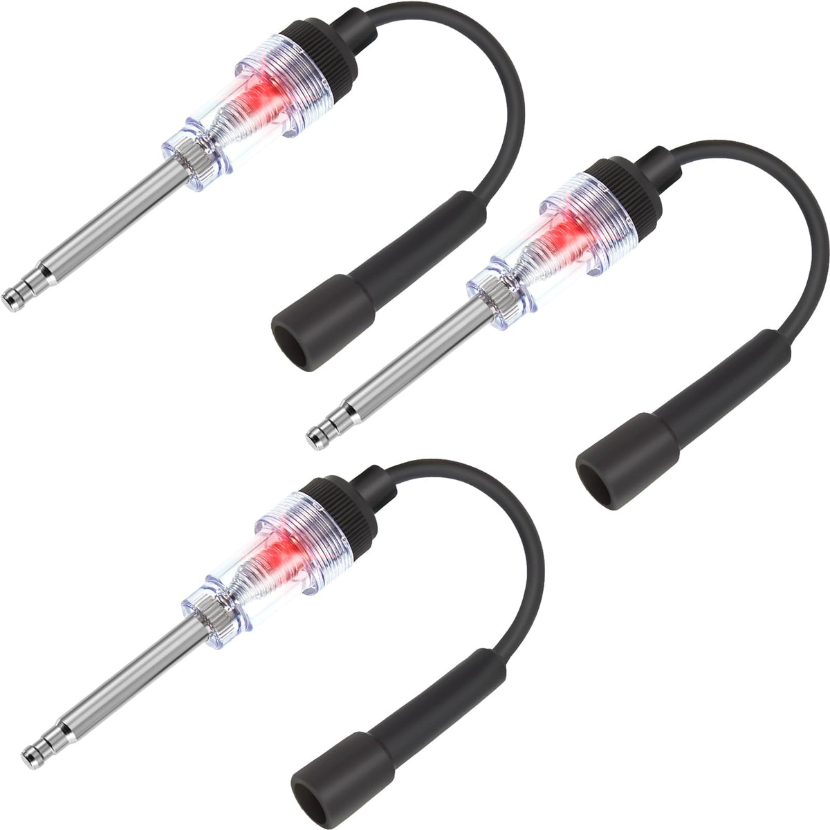 Frienda inline spark plug tester with straight boot for easy engine diagnostics.