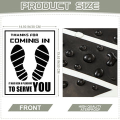 Frienda kraft paper floor mats covered with plastic film for durable interior protection