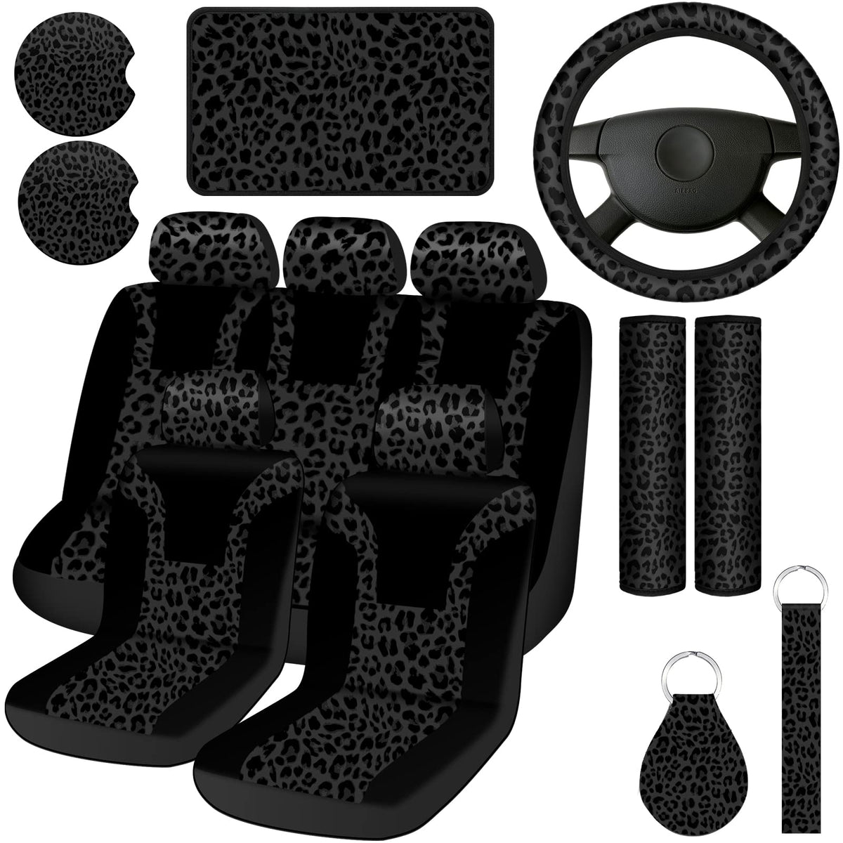 Frienda leopard seat covers for stylish interior protection