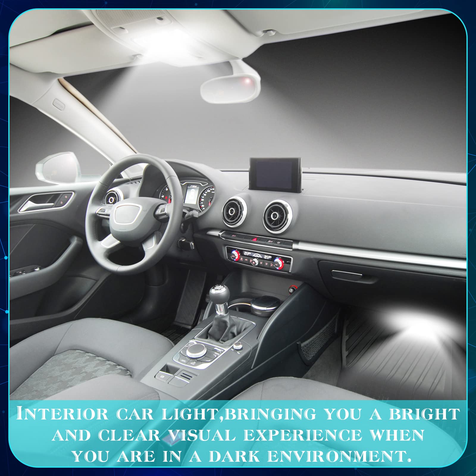 Frienda license plate LED bulb enhances plate visibility with clean white light.