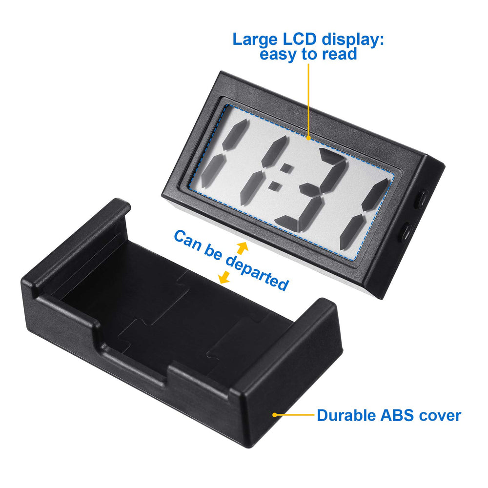 Frienda mini digital clock placed on fridge door for visible time while cooking