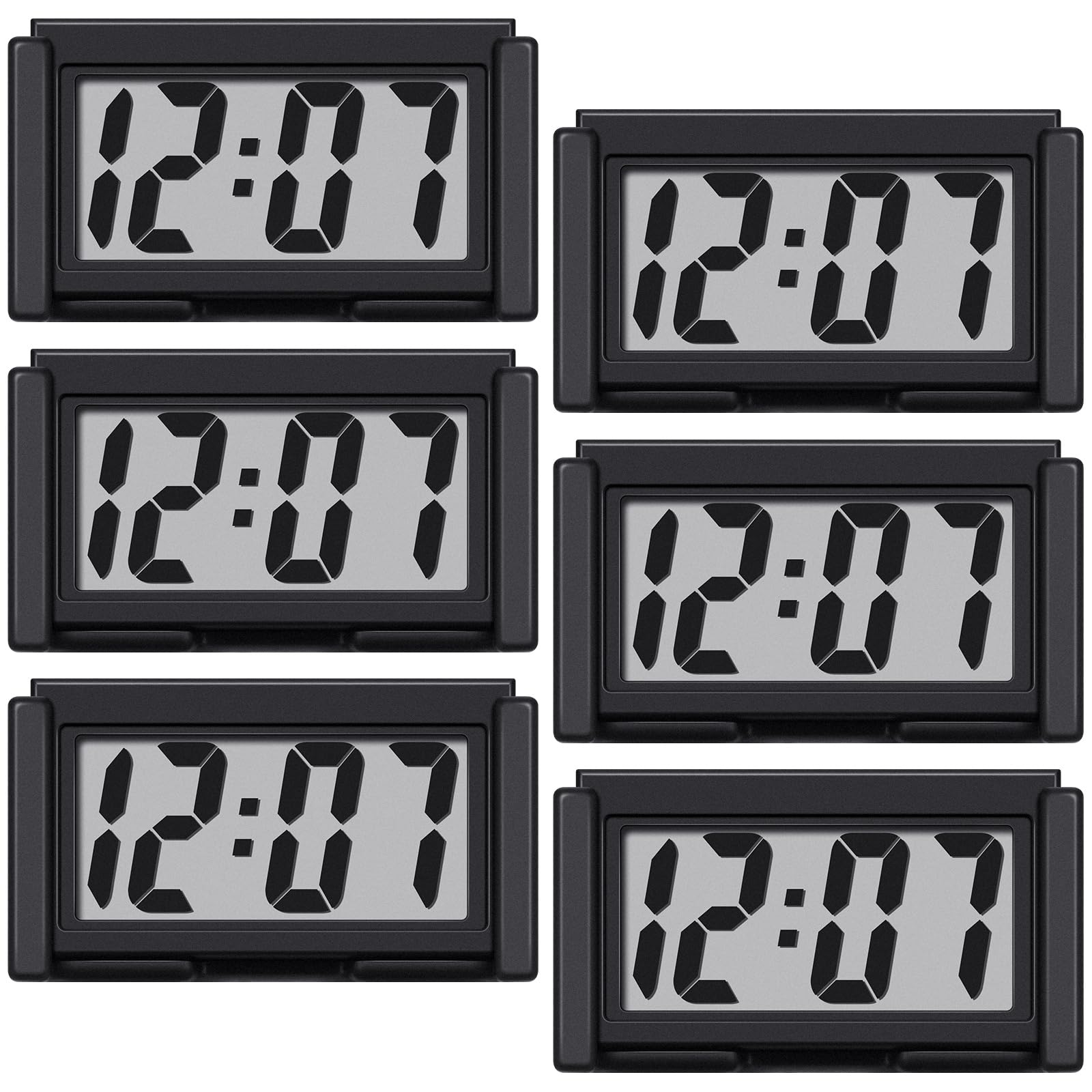 Frienda mini digital clock front view on dashboard for quick time checks