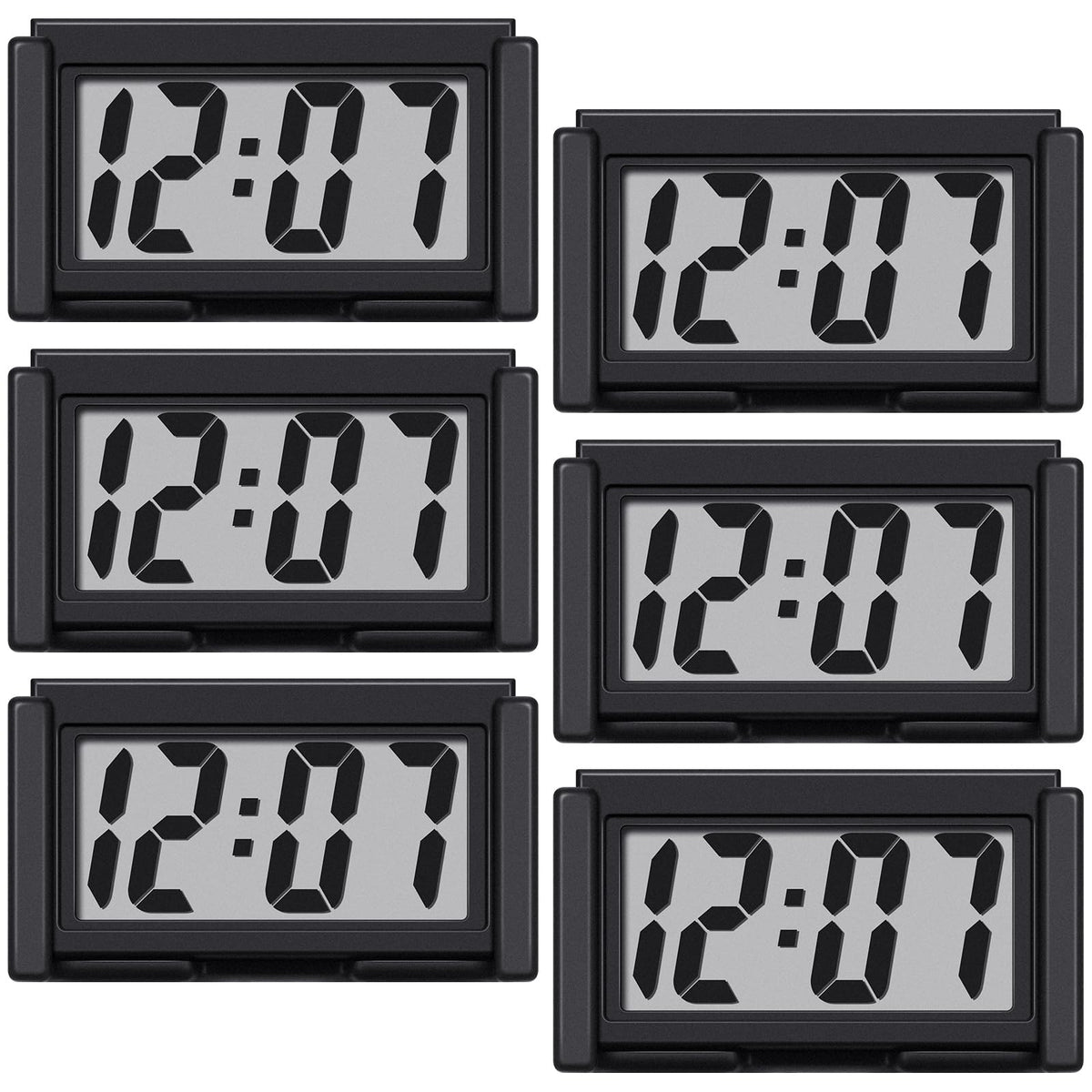 Frienda mini digital clock front view on dashboard for quick time checks