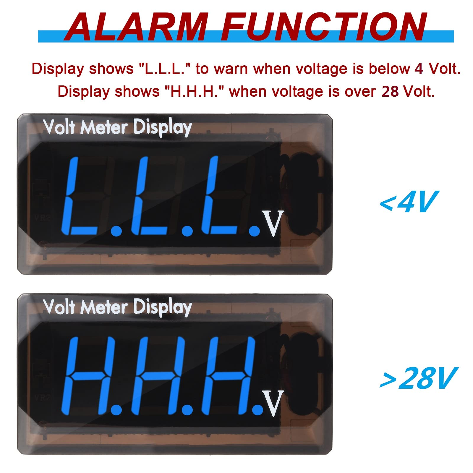 Frienda multi-use voltmeter ideal for cars, boats, RVs, and automation panels.