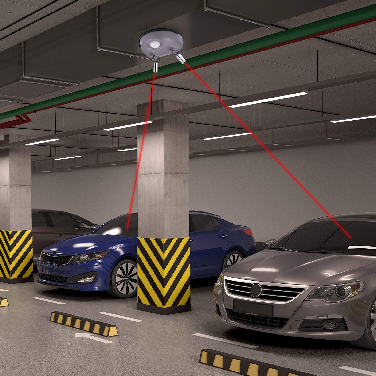 Frienda Park Dual Laser ABS-durable design resists wear in busy garages.