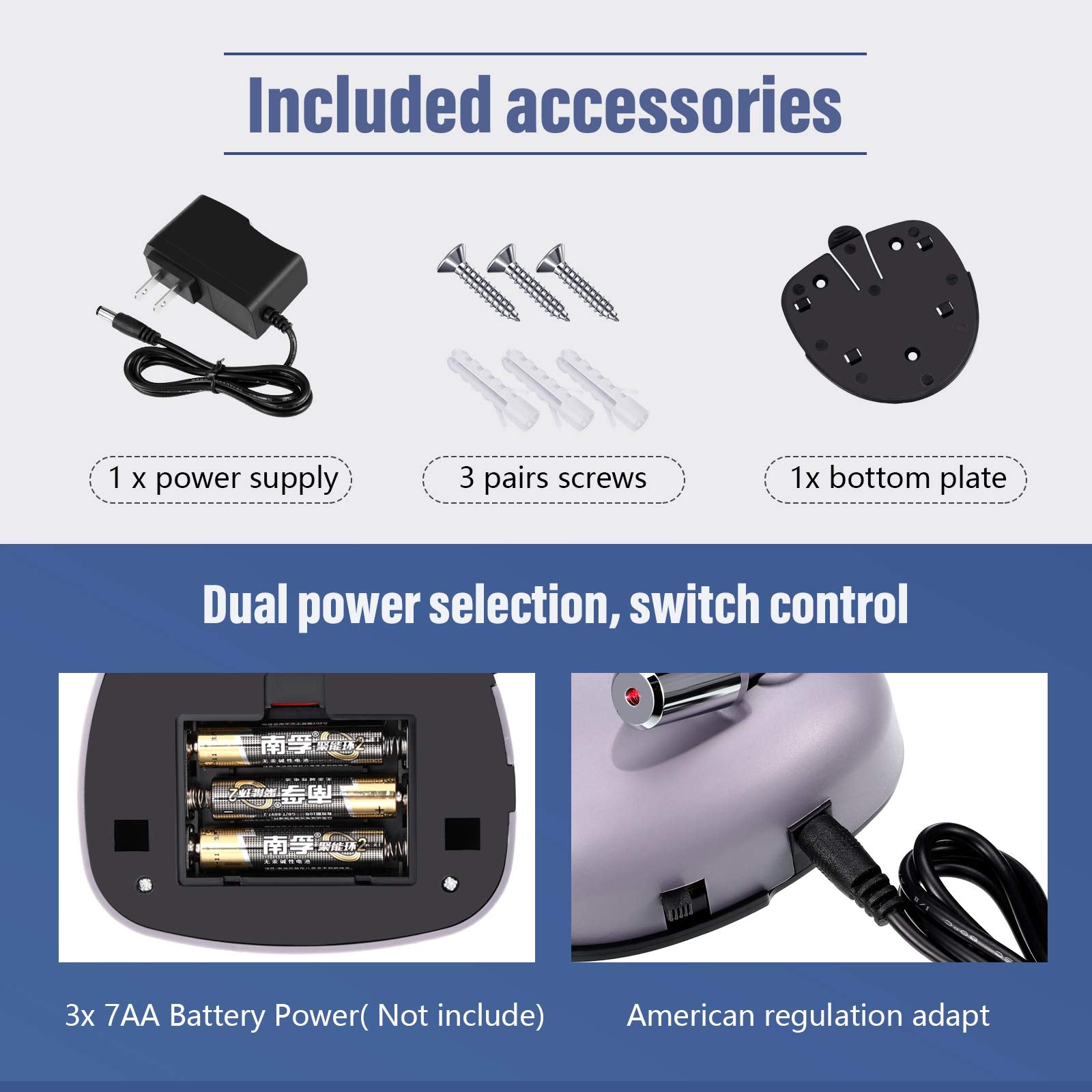Frienda Park Dual Laser dual-power supply offers flexible power options for continuous use.