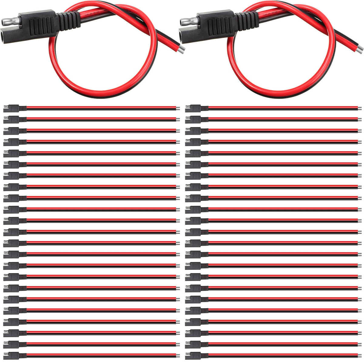 Frienda SAE connectors 16-pack in black and red for quick power extensions.