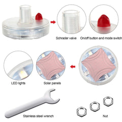 Frienda silicone tire light with weatherproof housing for durability