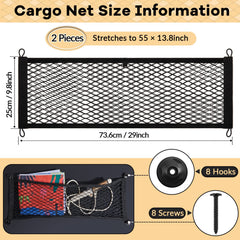 Small mesh pocket net installed on the trunk side keeps essentials within reach.