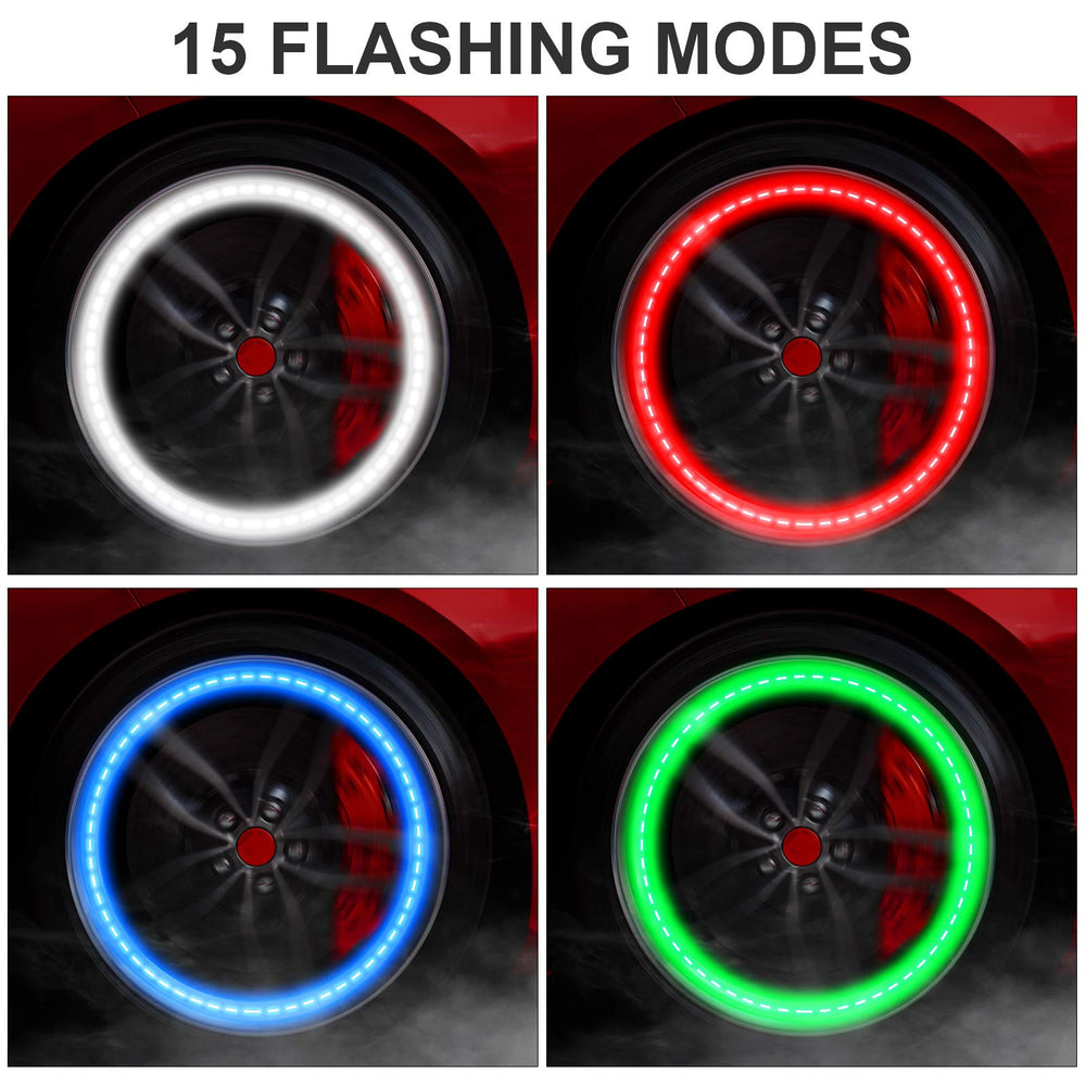 Frienda solar charging tire light requires no wiring or battery replacement