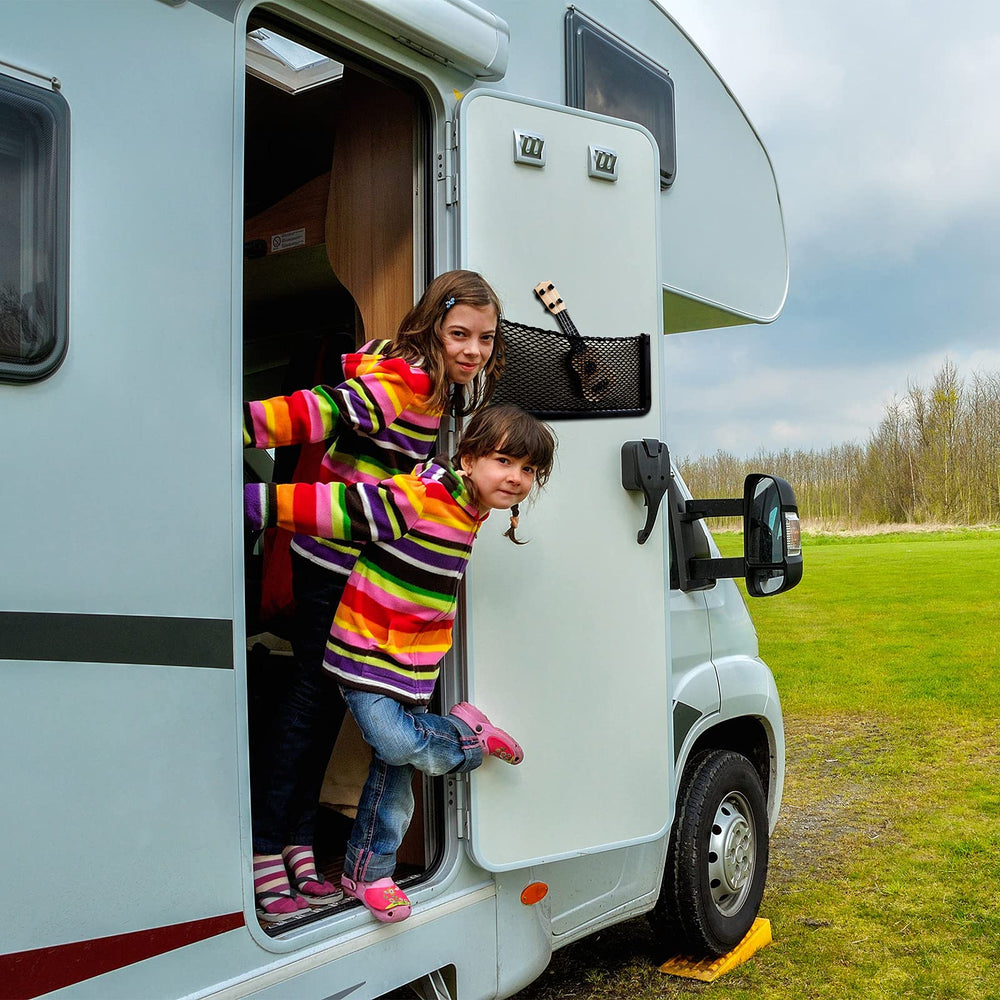 Frienda car storage bag keeps cargo tidy in RVs, boats, and trucks.