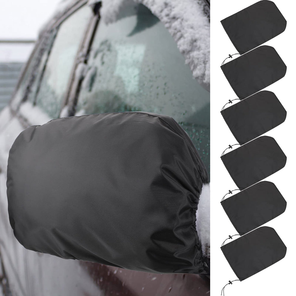 Frienda waterproof side mirror covers on a car mirror shield against rain and snow