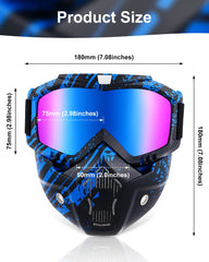Frienda wind-dust protection close-up features foam cushions blocking wind and debris.