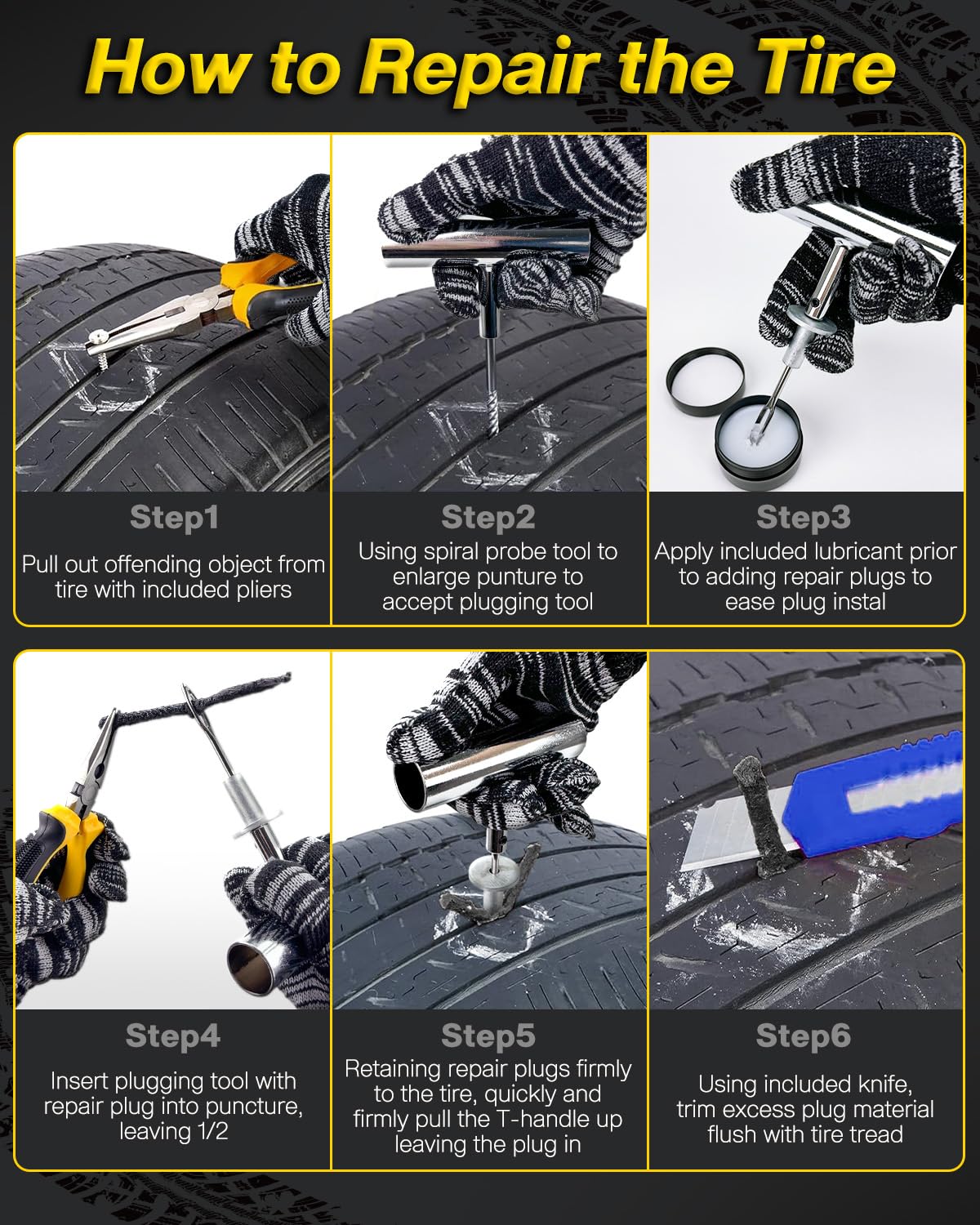 FRIWOLE LED work light aids repairs in low light.