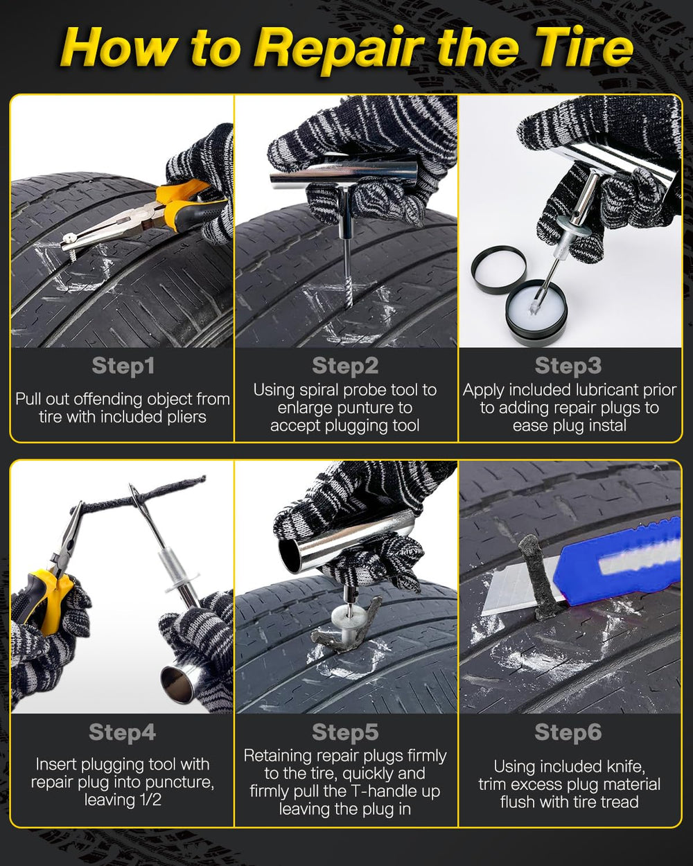 FRIWOLE LED work light aids repairs in low light.