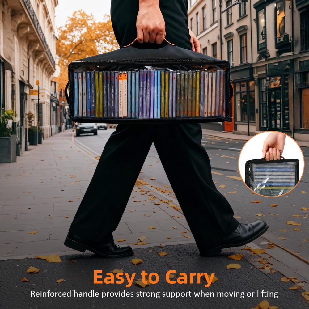 Frlanse large-capacity case holds up to 148 CDs.