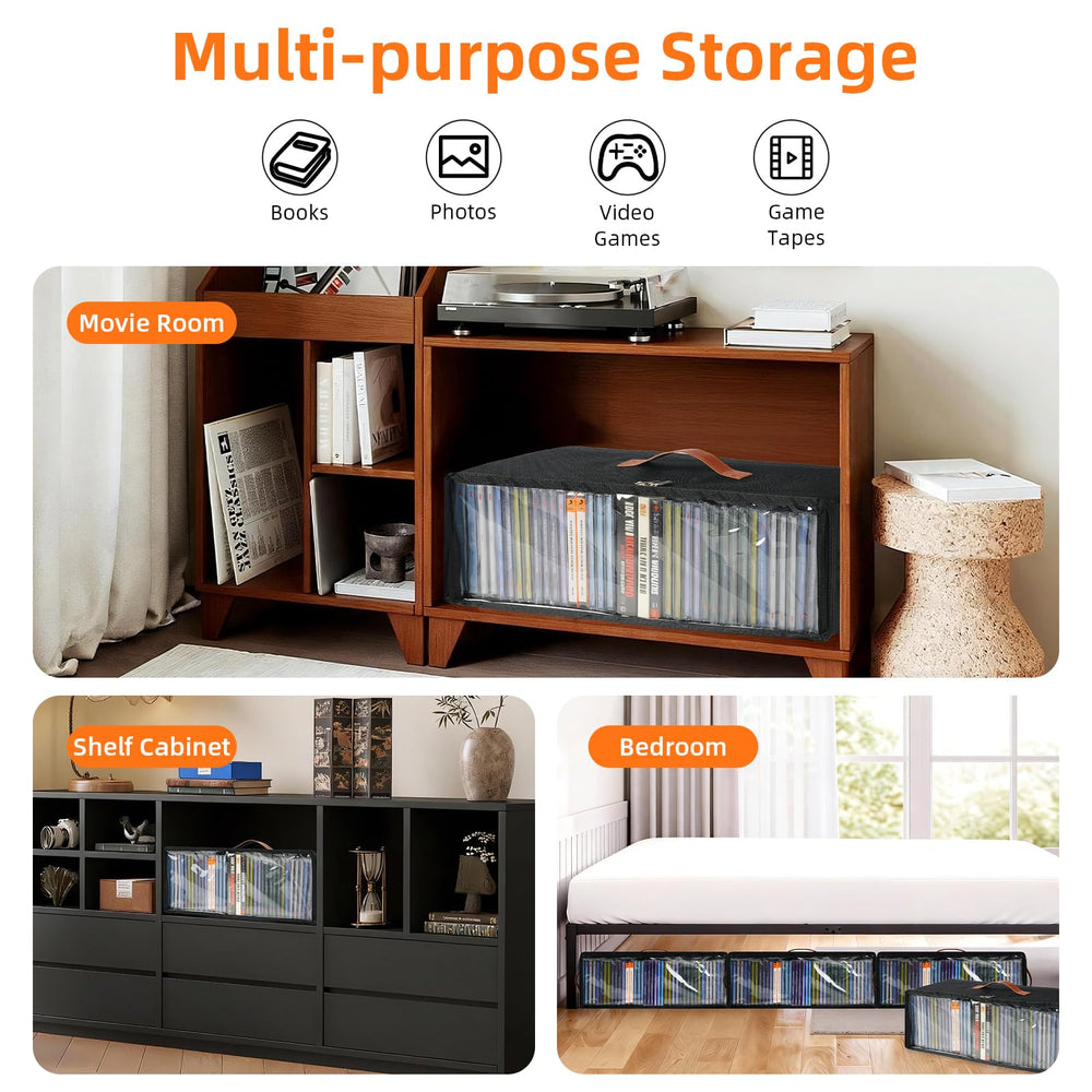Frlanse versatile storage for CDs, DVDs, or small items.