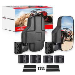 Frokom UTV side mirror with universal clamp for quick installation and secure fit.