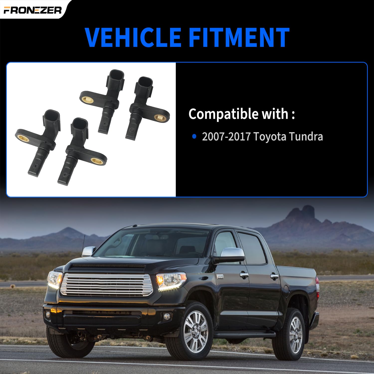 FRONEZER ABS wheel speed sensor front right for Toyota Tundra