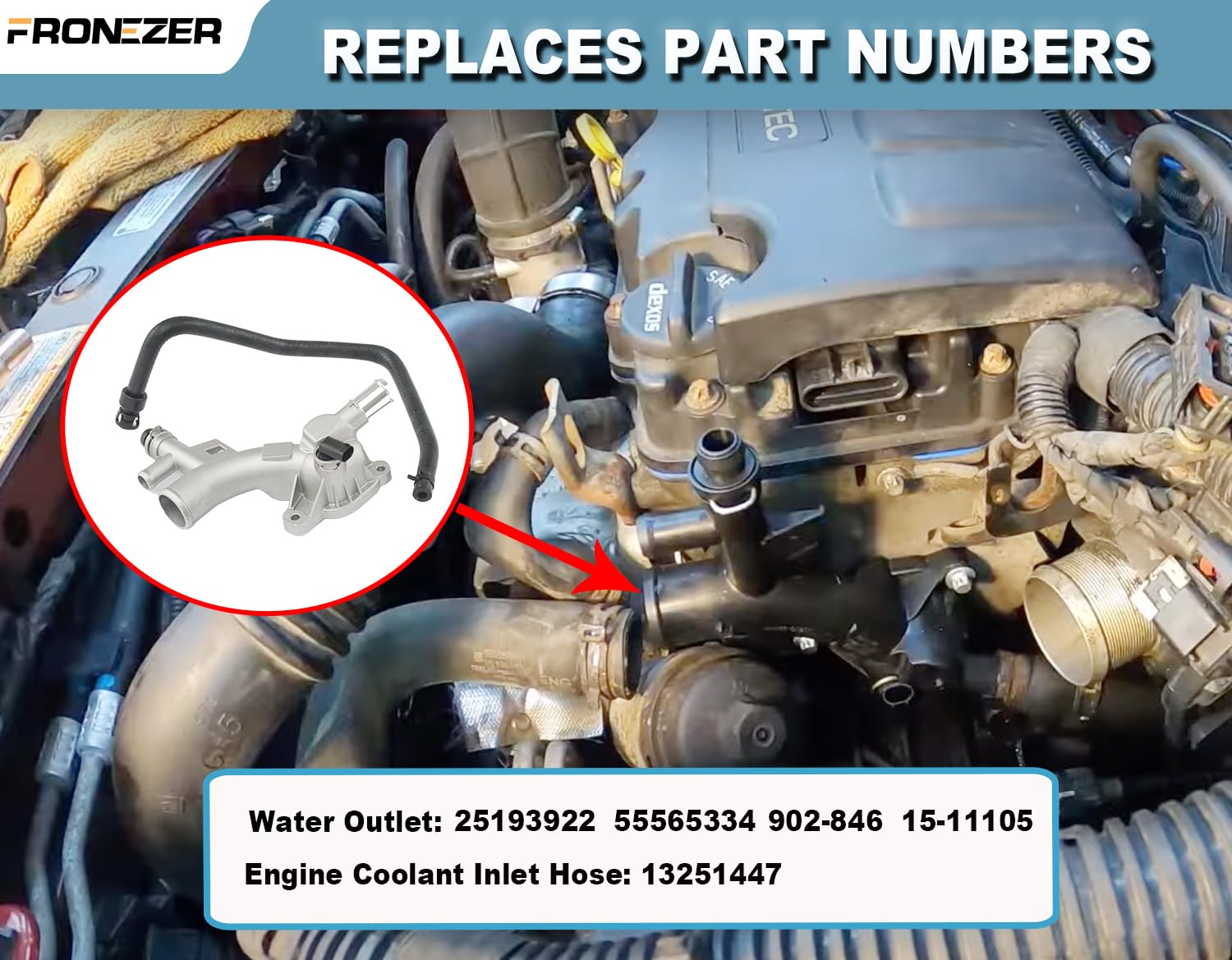 FRONEZER aluminum water outlet housing highlights corrosion-resistant, leak-reducing design.