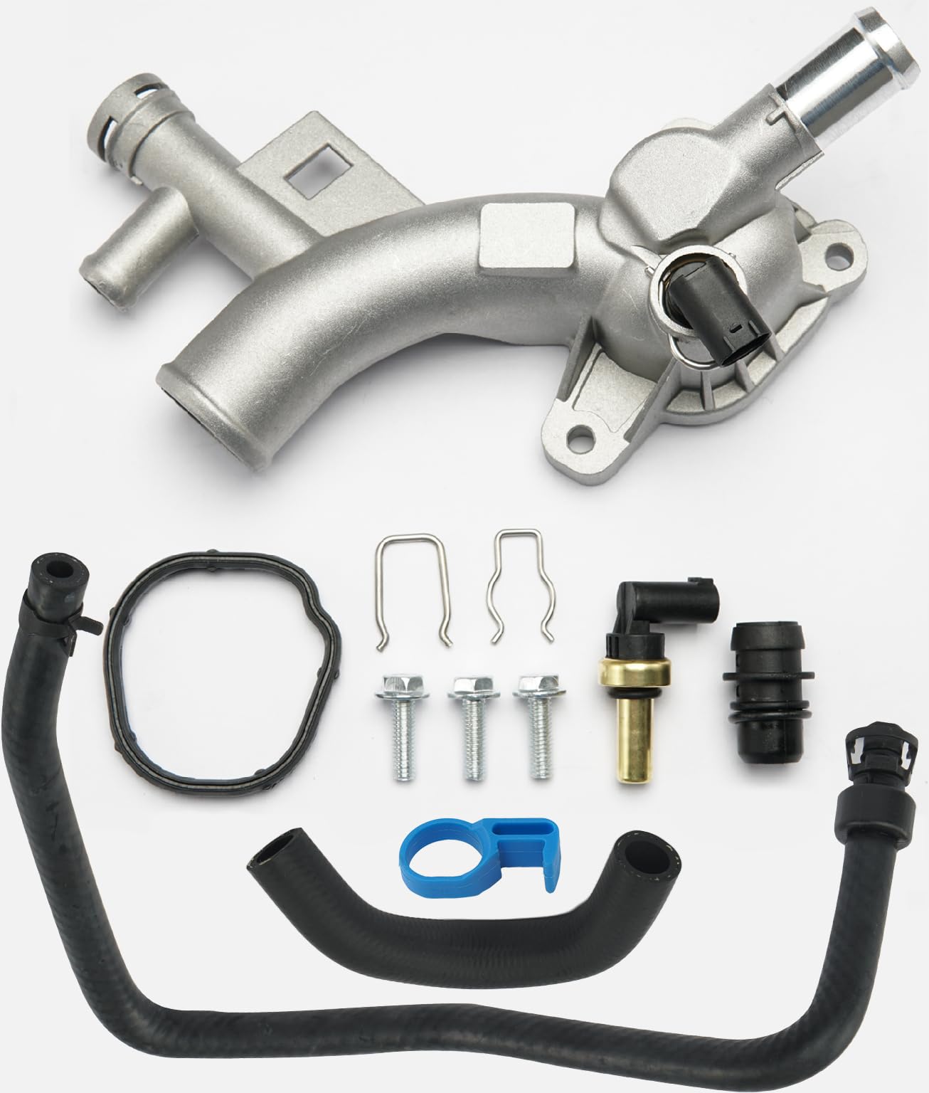FRONEZER aluminum water outlet kit for 1.4L GM engines enhances durability and sealing.