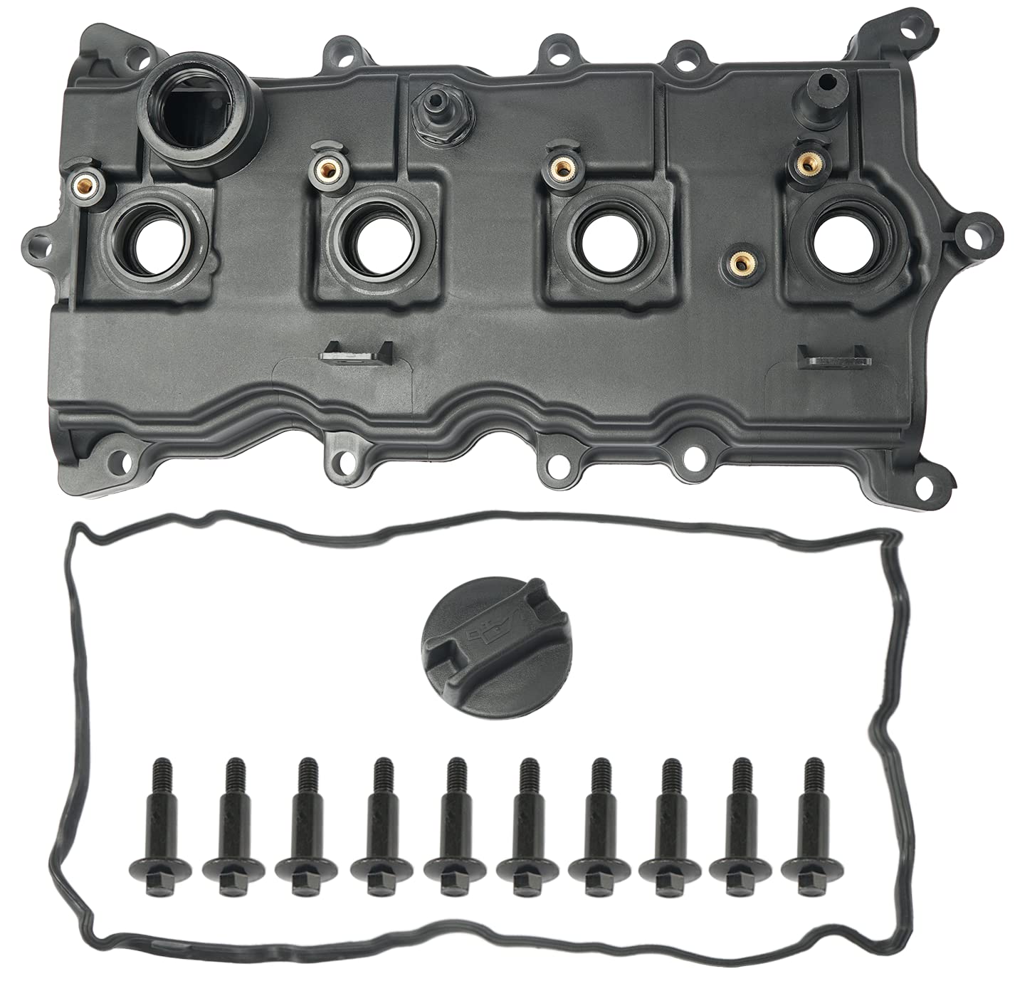 FRONEZER engine valve-cover front view; replacement kit helps prevent oil leaks on 2.5L Nissan engines.