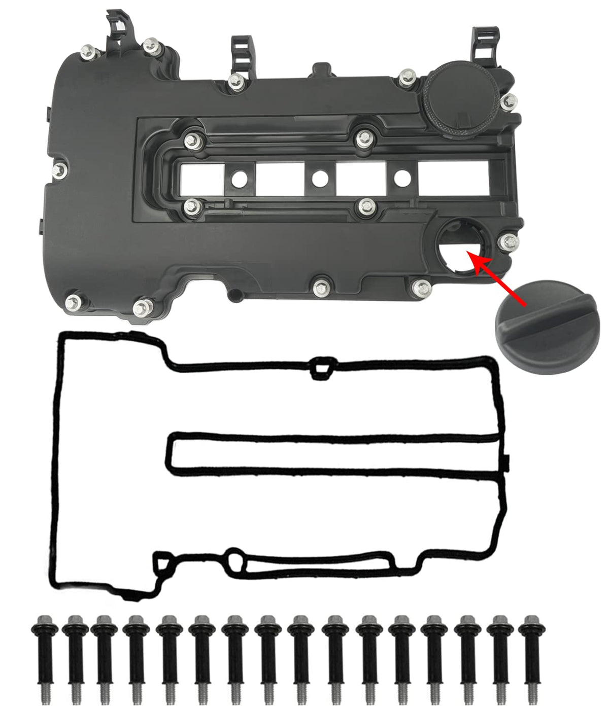 FRONEZER engine valve cover kit front view for complete replacement and sealing.