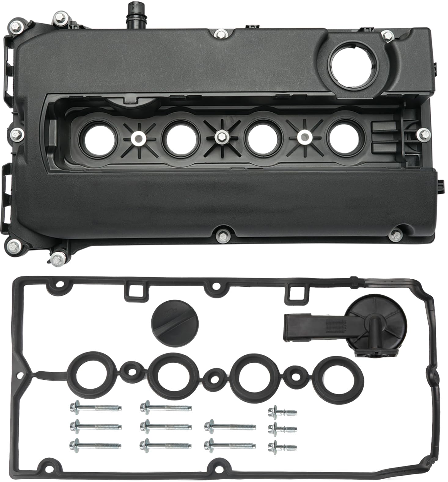 FRONEZER engine valve cover kit with gasket and bolts for secure engine sealing