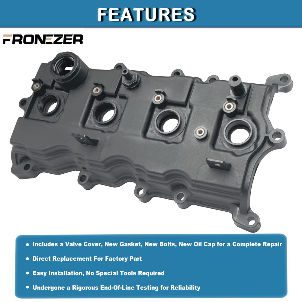 FRONEZER engine valve-cover top view; precise fit for 2007–2012 2.5L Nissan Sentra and Altima.