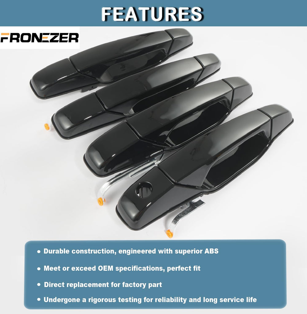 FRONEZER exterior door handle – rear-left, reliable replacement for consistent door actuation.