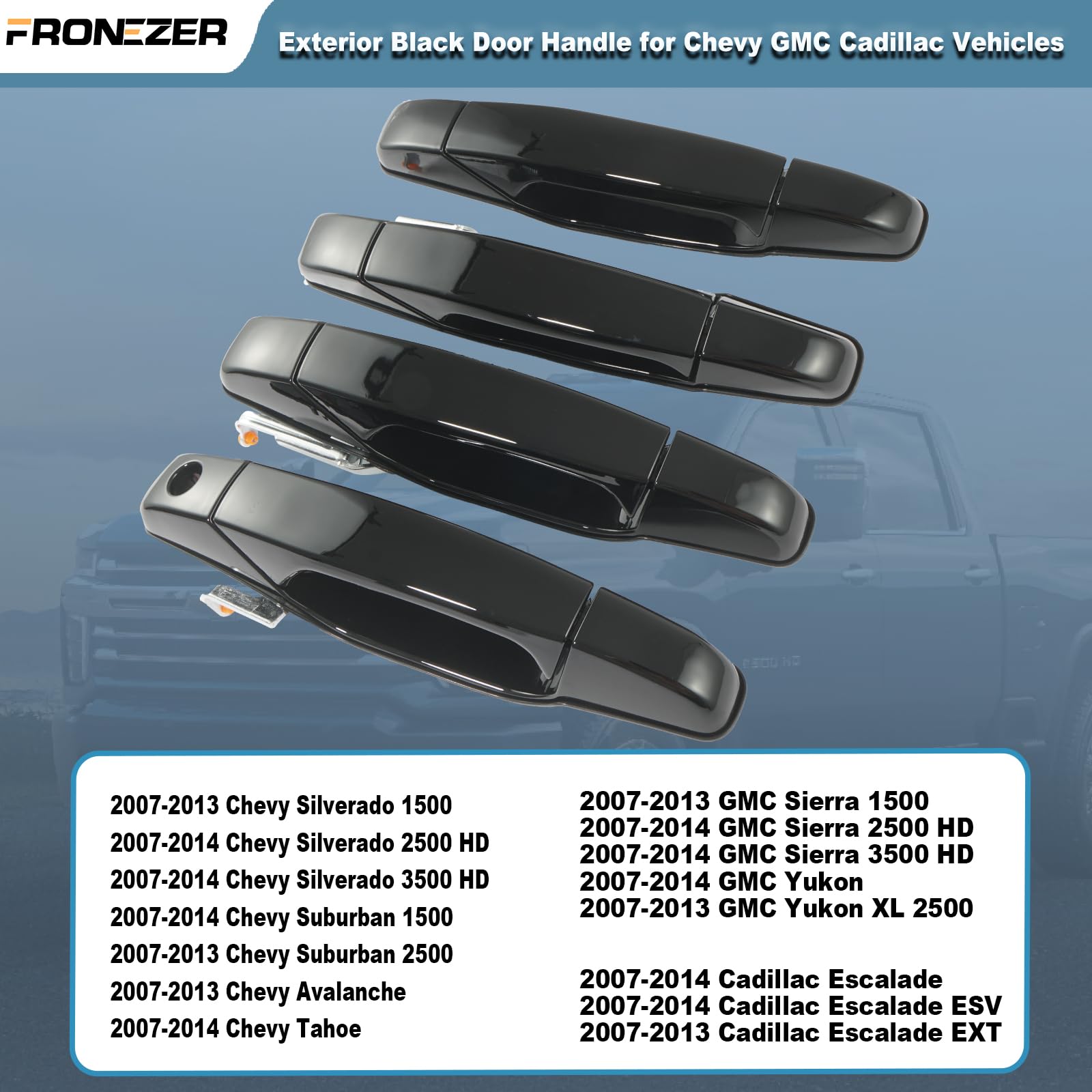 FRONEZER exterior door handle – rear-right, direct replacement to restore grip.