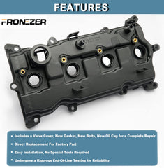 FRONEZER oil filler cap provides a secure seal for reliable oil top-offs.