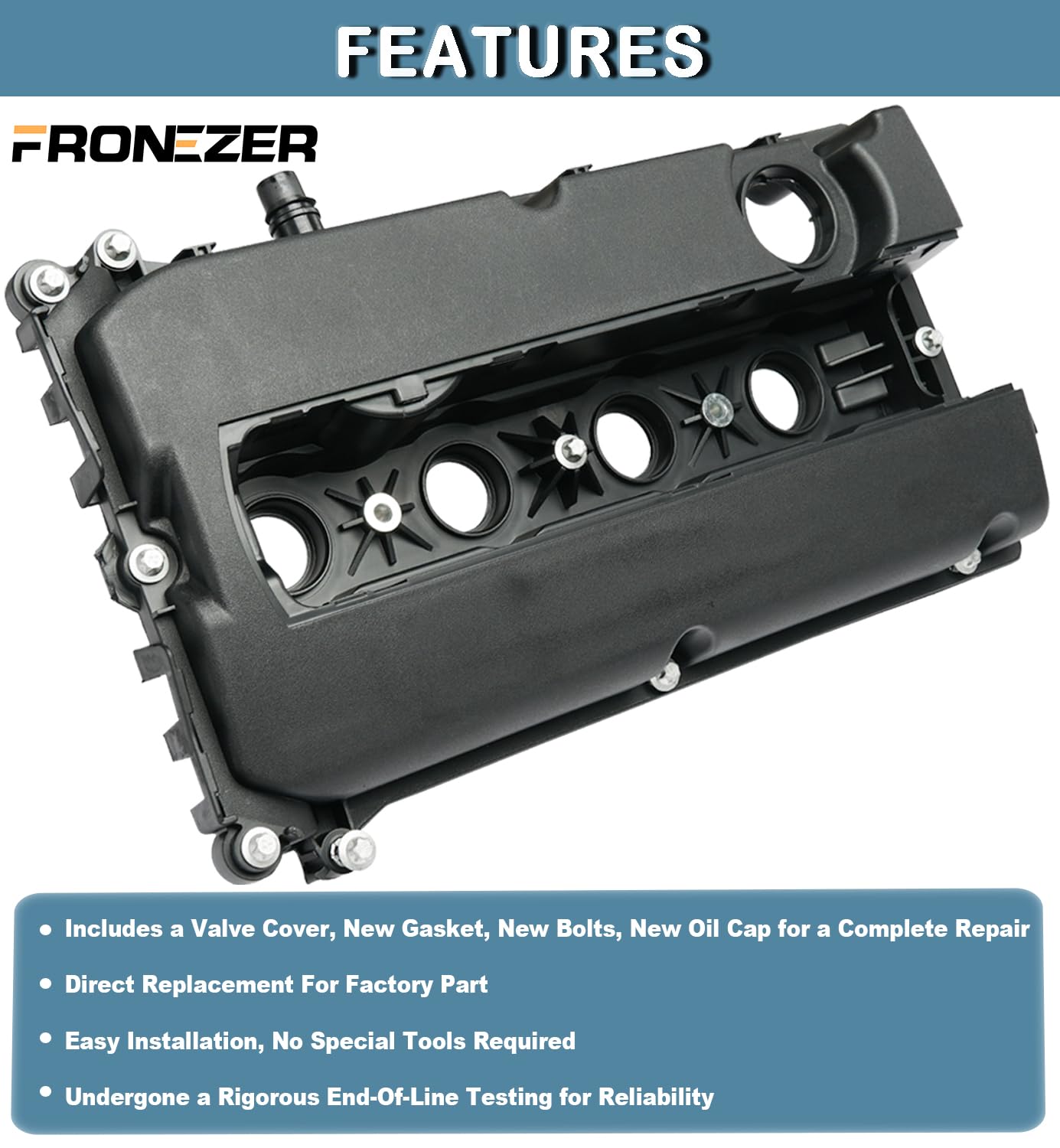FRONEZER valve cover assembly ready for installation on GM 1.6L-1.8L engines