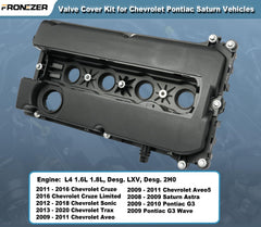 FRONEZER valve cover and gasket with new bolts for a precise fit