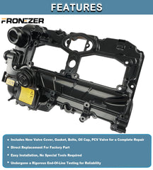 FRONEZER valve-cover gasket shown with bolts, designed to restore proper sealing.
