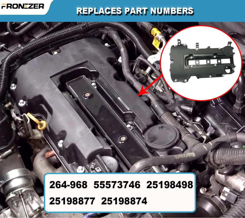 FRONEZER valve cover kit with oil filler cap for easy top-ups.