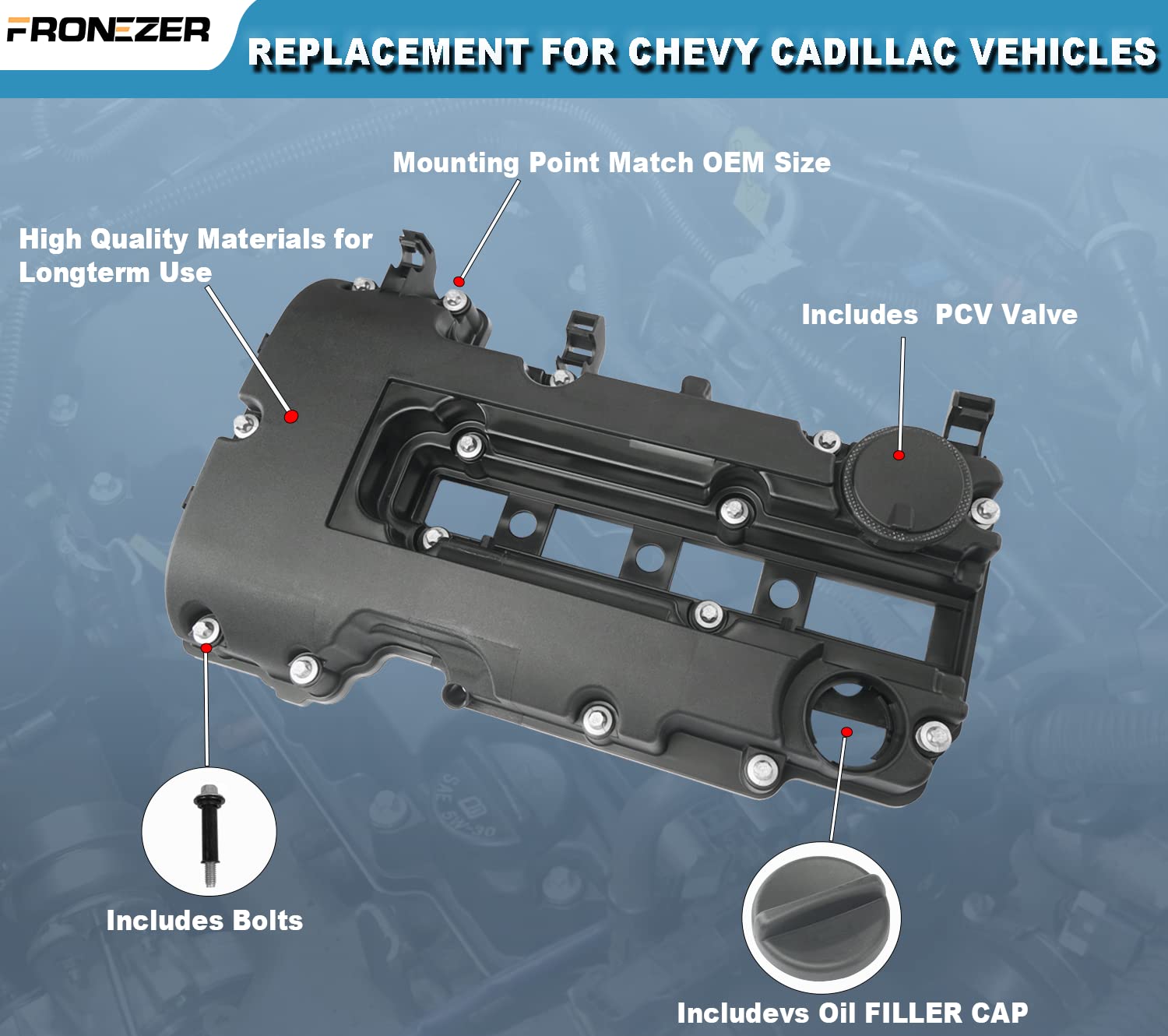 FRONEZER valve cover kit, packaged ready for DIY installation.
