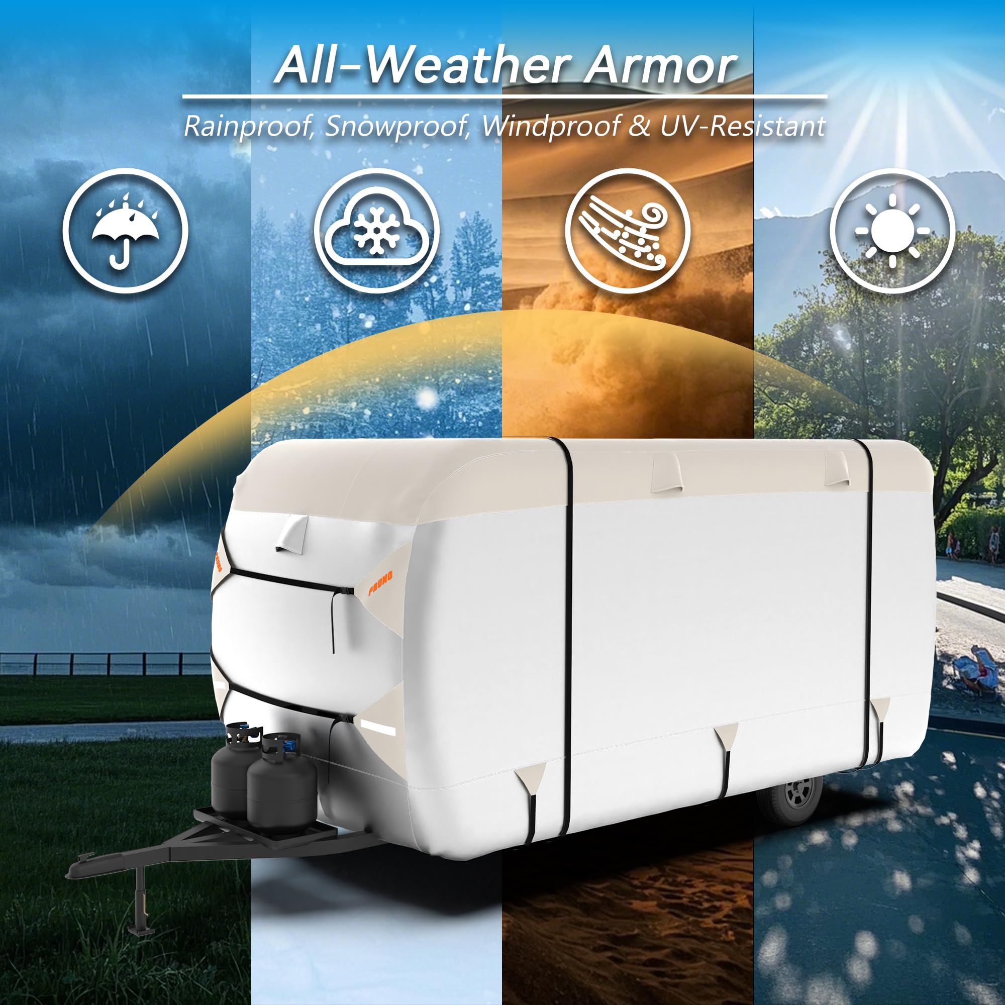 FRUNO UV-inhibited Oxford fabric protects against sun damage