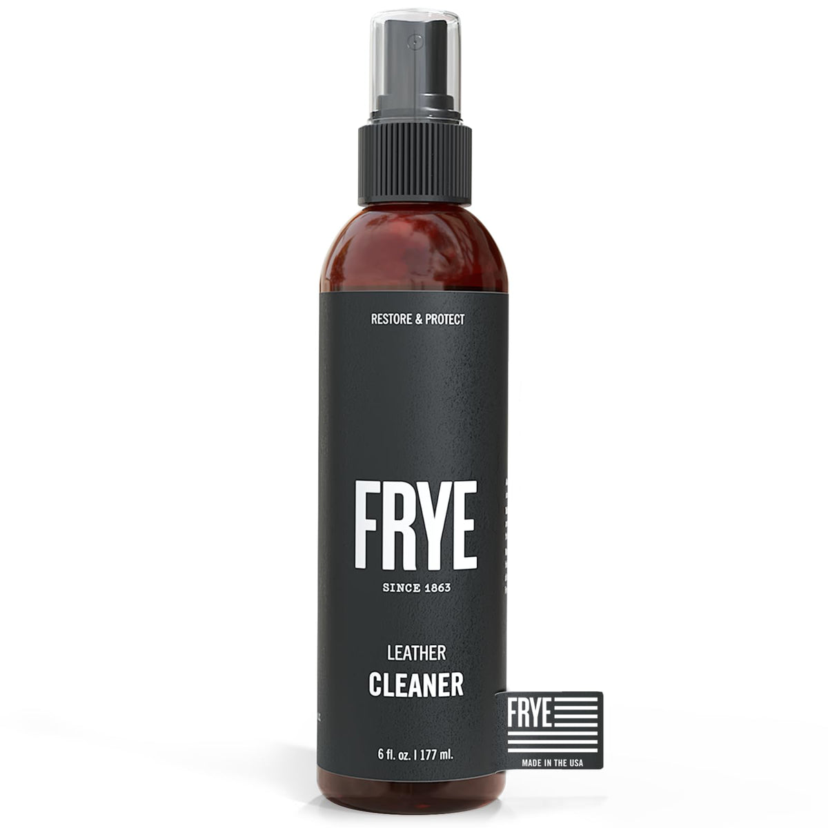Frye Instant Leather Cleaner bottle for non toxic deep cleaning