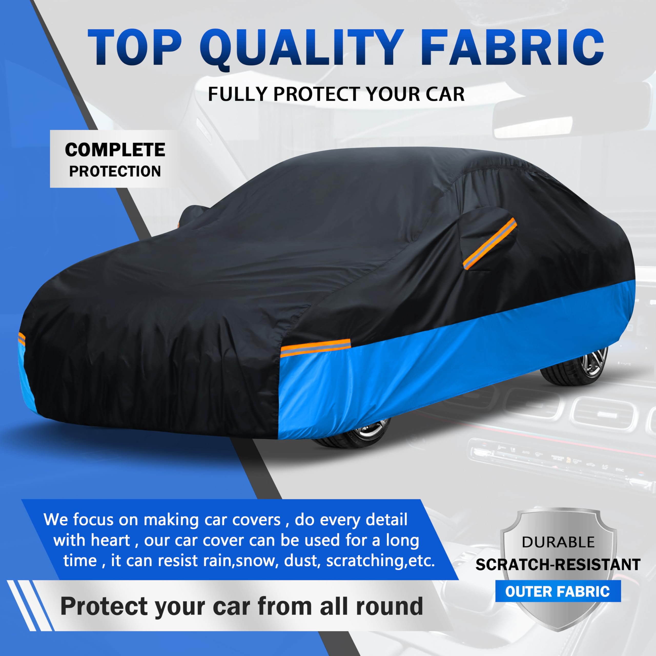 FSGRICH close-up shows durable polyester taft fabric and protection