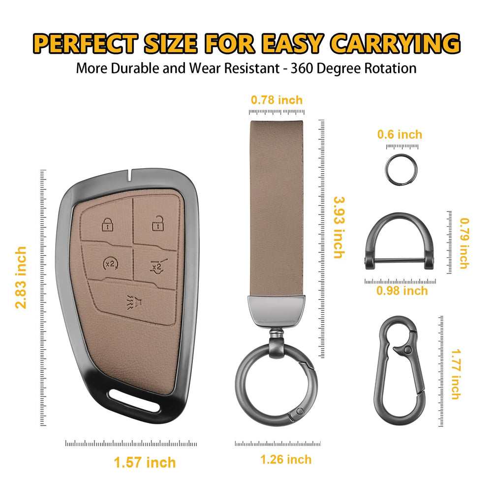 FT FUNTOR Buick Envision Avenir key fob cover blends PU leather style.