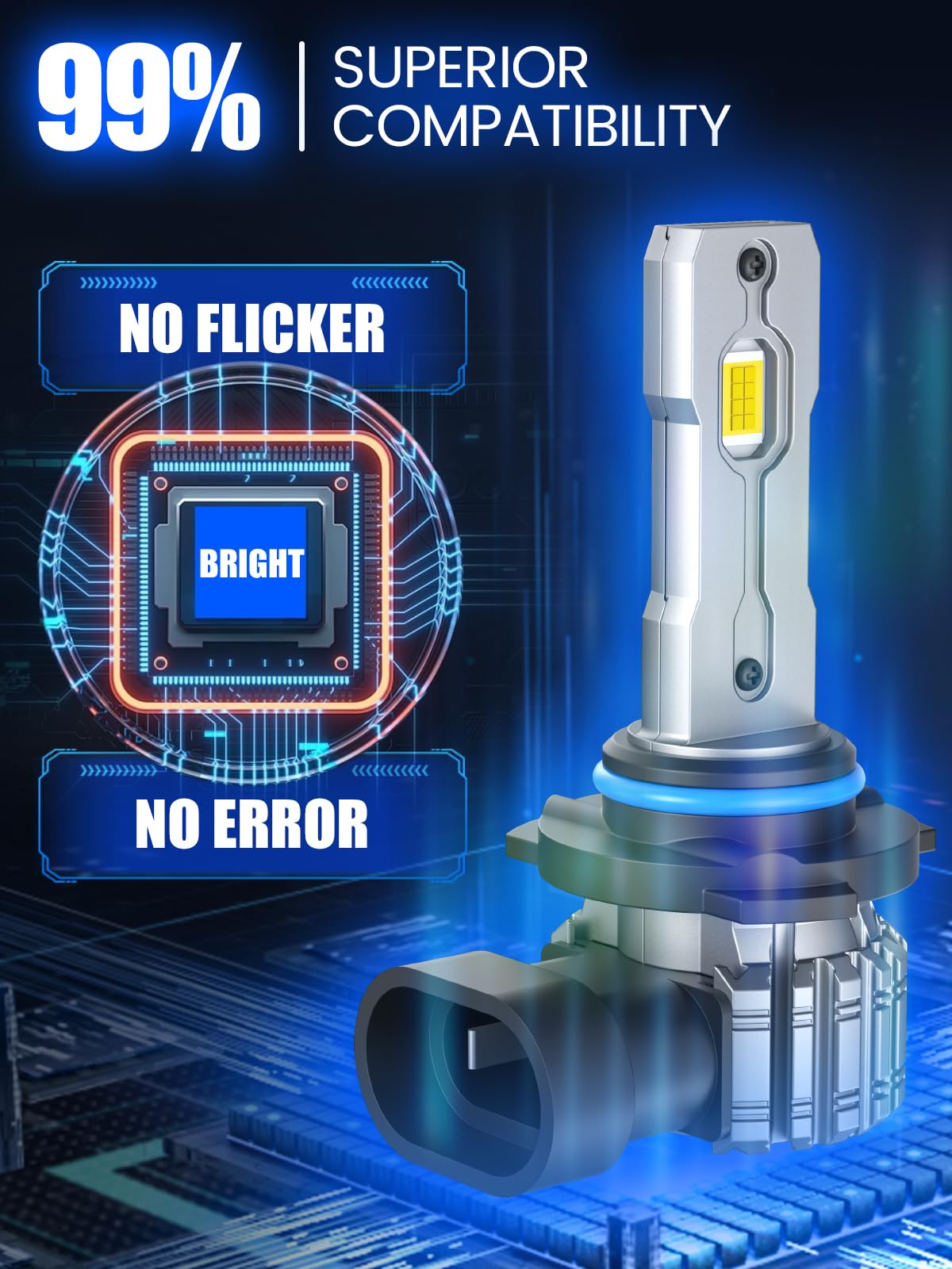 FTEVAR 9005 IP67 weather-resistant bulbs in adverse conditions.